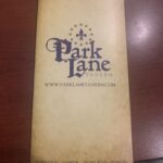 park lane menu