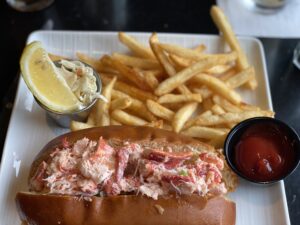 Lobster Roll with fries